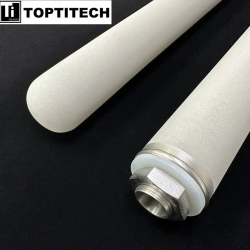 Ultra-high Precision Titanium Powder Sintered Filter Cartridge With M30 Connector factory